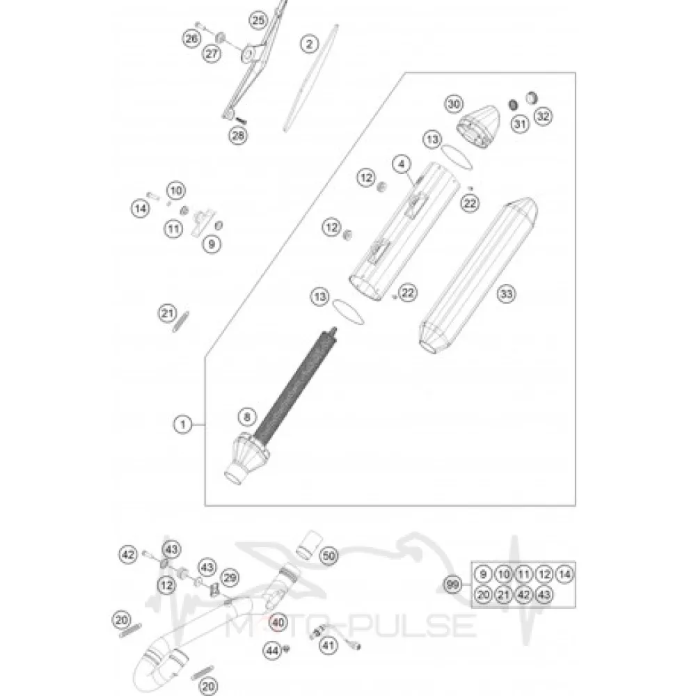 EXHAUST PIPE EXC W. LAMBDA 78705009000